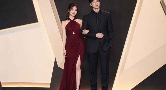 행사 포토월에 선 가상 배우들